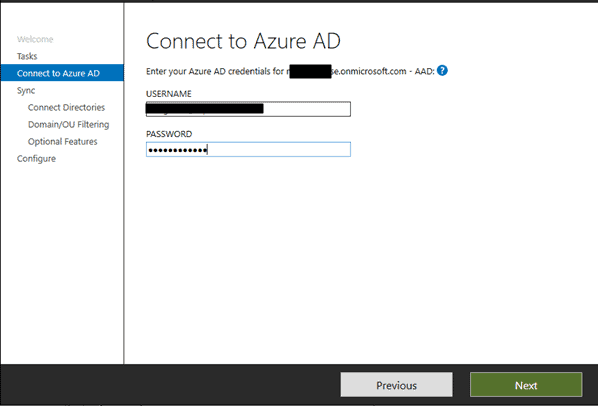Sync AD to Azure AD