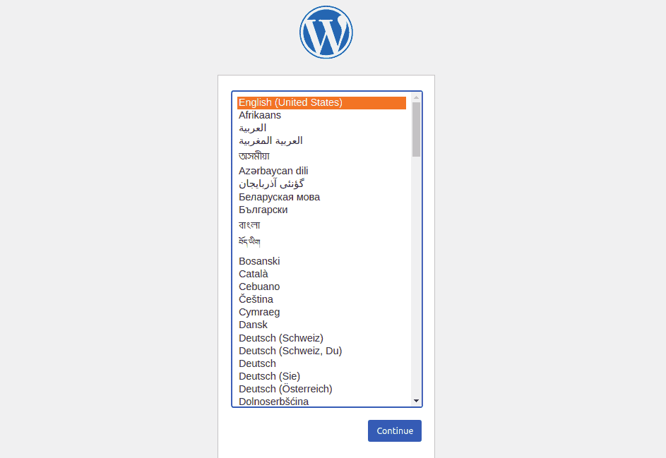 WordPress Docker Container