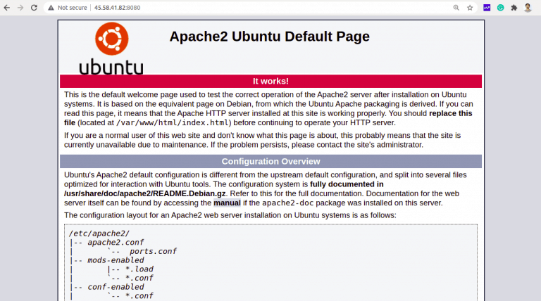 apache test page