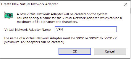 define adapter name