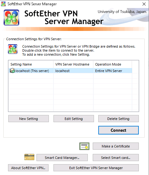 softether server manager