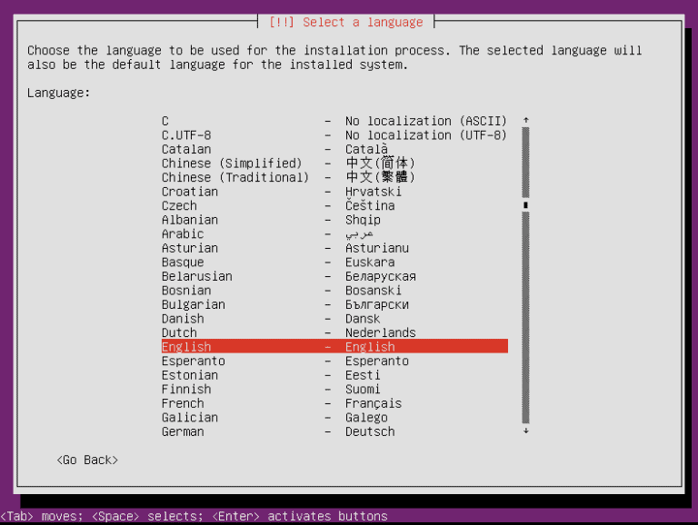 select installation - Install Ubuntu 20.04 Over the Network