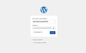 wordpress login