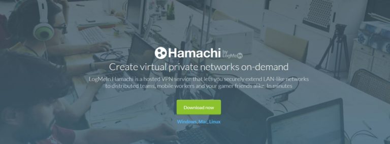 Hamachi VPN website