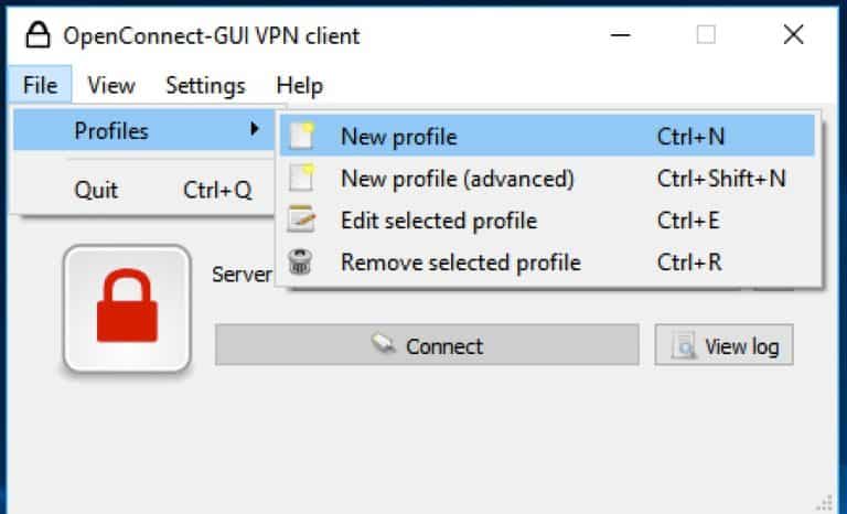 OpenConnect open source VPN GUI
