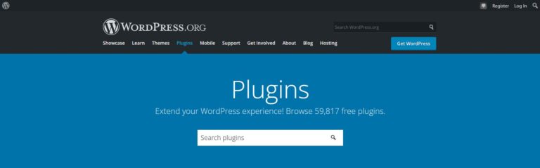 number of WordPress plugins is almost 60000