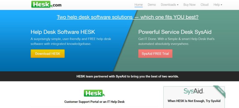 Hesk - a help desk solution with features like SLAs and customer support, ticket generation with agent assignment capabilities