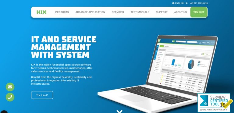 Help Desk Software KIX - an open source browser based help desk and service system with features like IT service, technical service, maintenance and repair, and customer service on top of ticket management