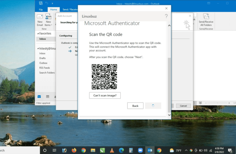 Scan QR code Setup Outlook with Office 365 to Send/Receive Emails