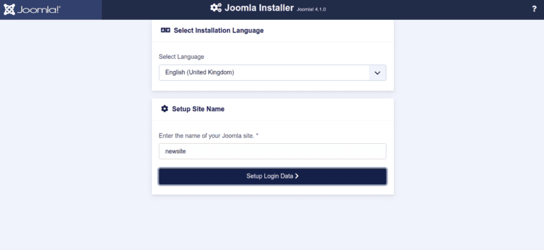 joomla select language Install Joomla Server on Debian 11