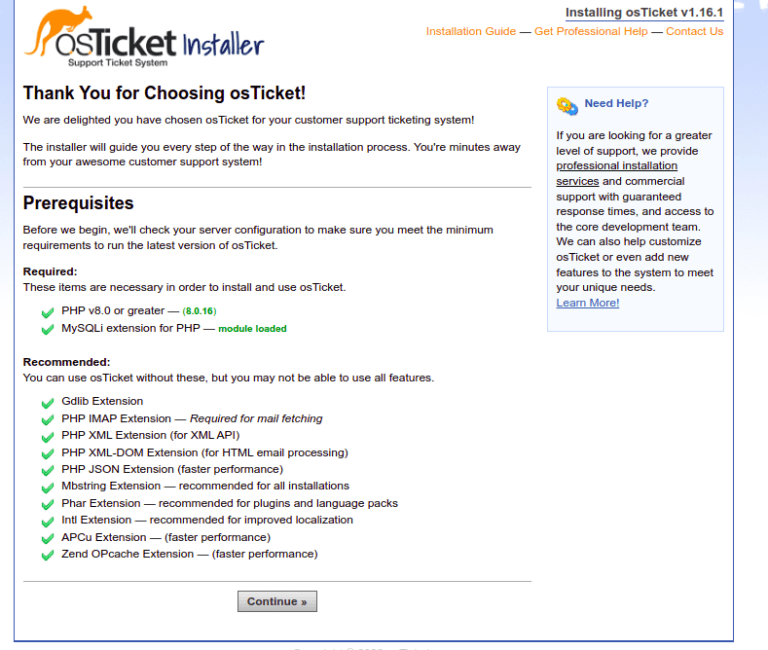 Install osTicket Open Source Ticketing System on CentOS 8