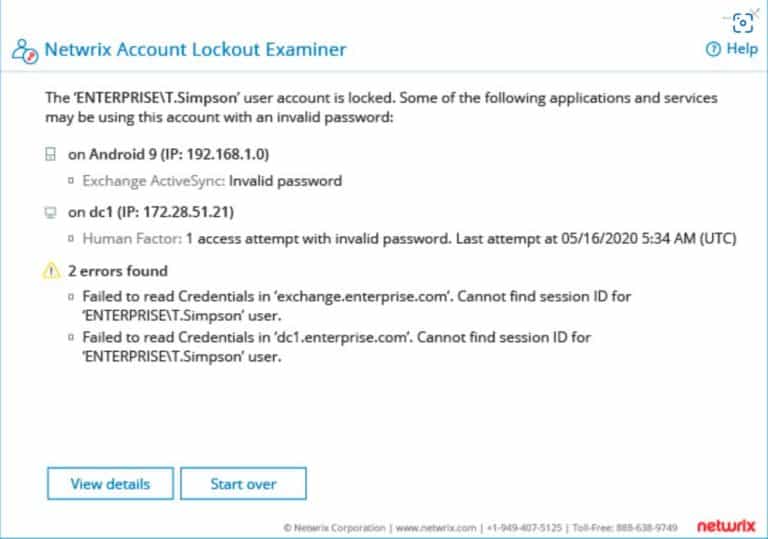 Netwrix Account Lockout Examiner