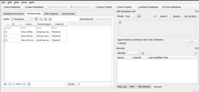 data summary Install DB Browser for SQLite in Ubuntu Server