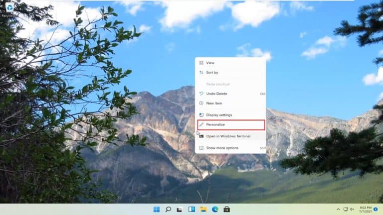 Desktop Shortcut in Windows 11