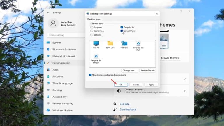 Desktop Shortcut on Windows 11
