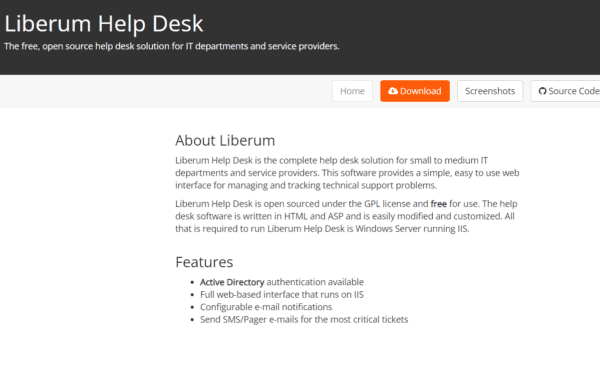 Liberum help desk