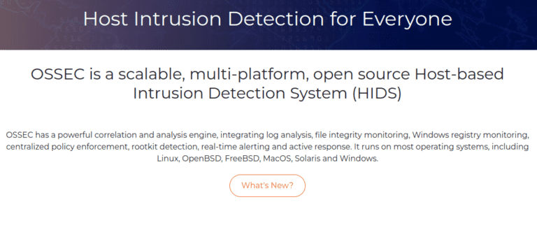 OSSEC intrusion detection software