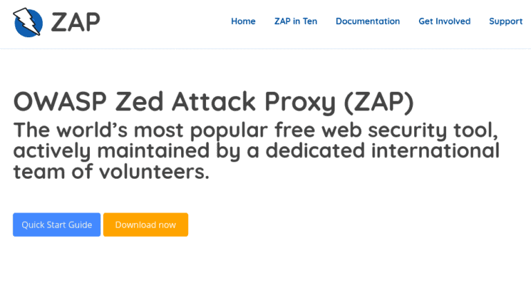 Best Free Open Source Cyber Security Tools Zed Attack Proxy web scanner