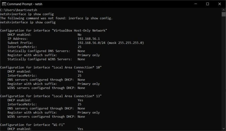 Windows 10/11 Command Prompt Screen altering DNS setings for Windows 10/11
