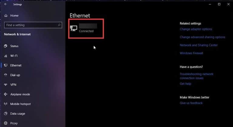 How to Change Your DNS Server Settings in Windows 10 / 11? Connected Network Settings Ethernet Connection
