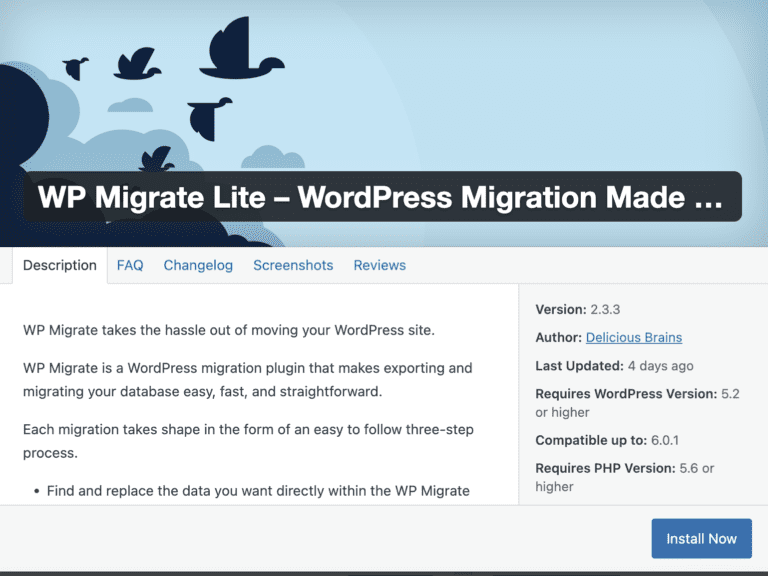 wp migrate wordpress plugin