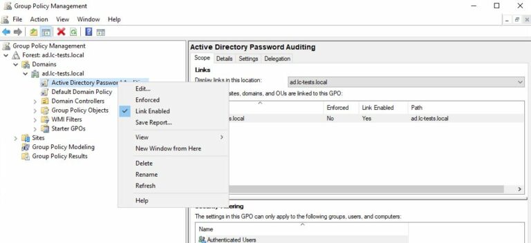 Create Active Directory Password Reports with PowerShell. Group Policy Editing
