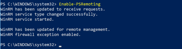enable psremoting