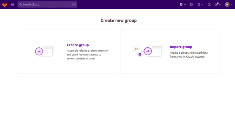 gitlab create group