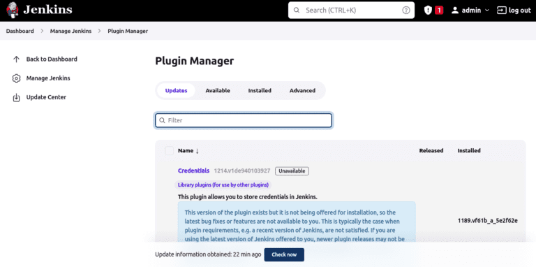 jenking plugin manager