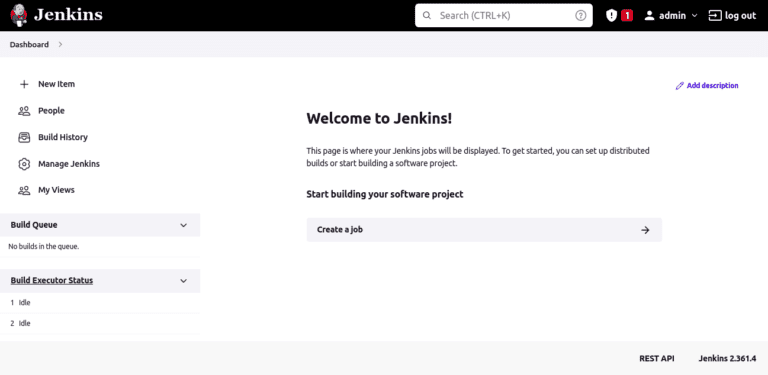 How to Create Jenkins Agent Container using Docker. dashboard