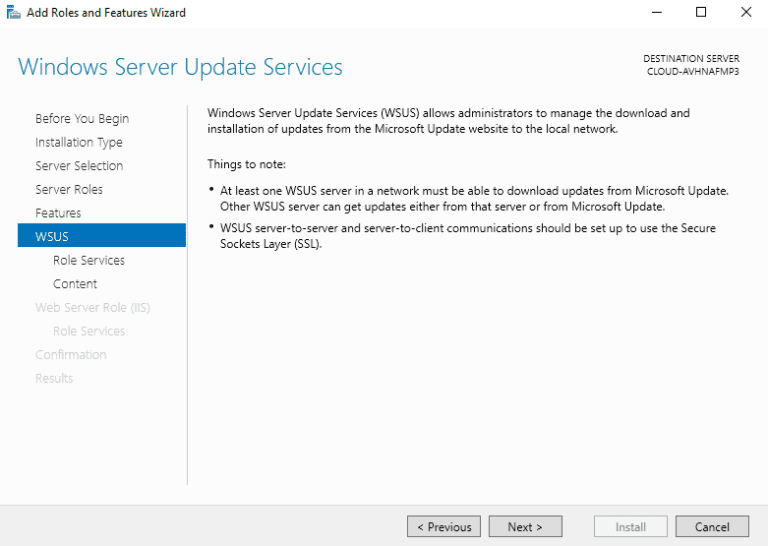 windows server update service