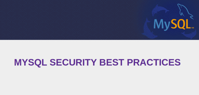 mysql security best practices