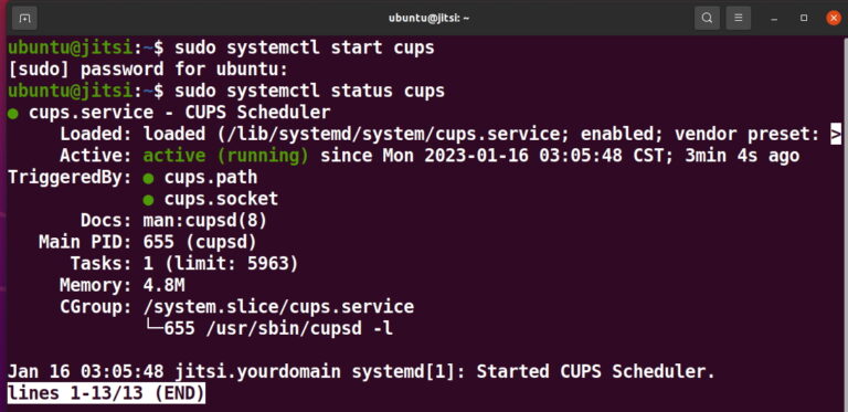 Start Service Using Systemctl