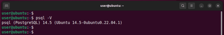 How to install PostgreSQL server on Ubuntu 22.04 server. check PostgreSQL version