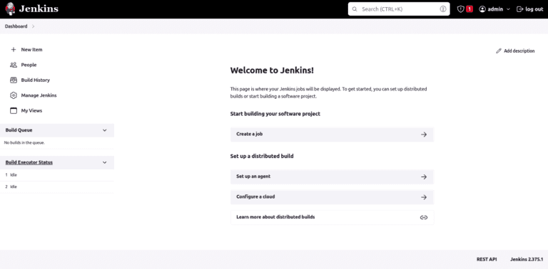 How to Install Jenkins on Ubuntu 22.04 (Tutorial). jenkins dashboard