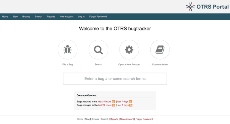 OTRS Bug Tracking Tool