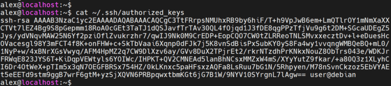 authorized keys file
