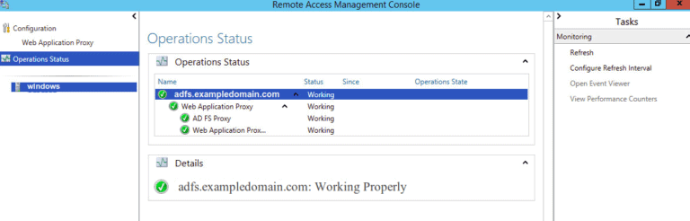 remote access management screen