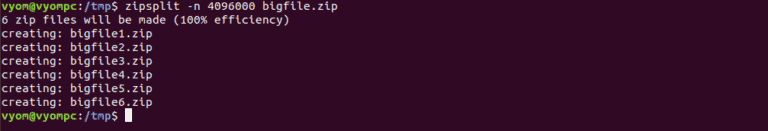 How to Zip and Unzip Files in Linux Terminal. split zip file
