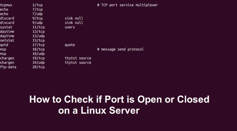 How to Check if Port is Open or Closed on a Linux Server