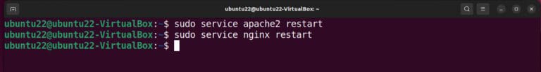 Restart Apache and Nginx Services