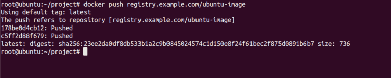 upload ubuntu image to the private registry