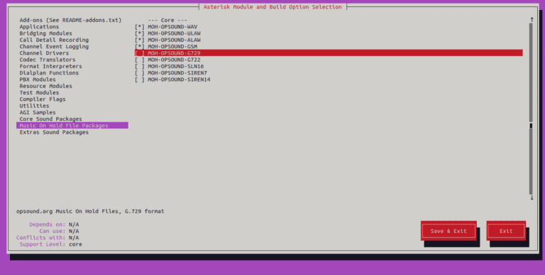 How to Install FreePBX on Ubuntu 22.04 / 23.04 asterisk music on hold package