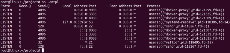 Docker Compose Tutorial: Manage Multi-Container Applications verify lemp listen ports
