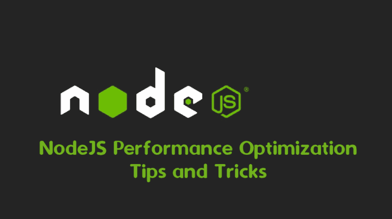 Code Level NodeJS Performance Optimization
