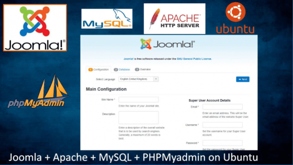 Joomla Apache mySQL phpmyadmin server ubuntu