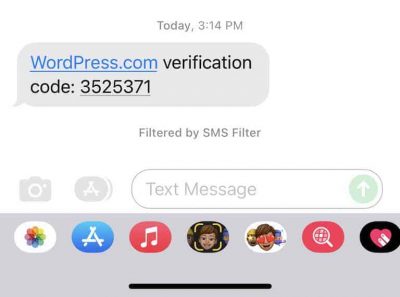 WordPress 2 Factor Authentication SMS from WordPress