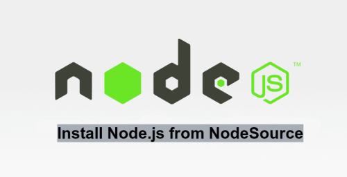 install node.js from nodesource